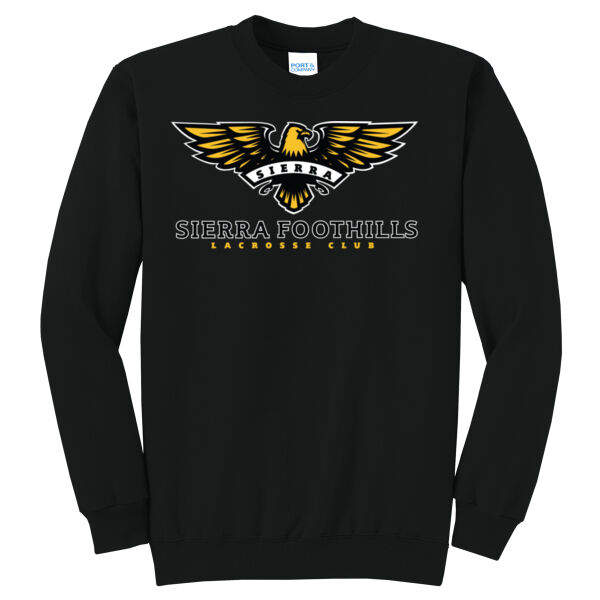 Adult Córę Crewneck SFLC Sweatshirt + LAX Sleeve Print Thumbnail